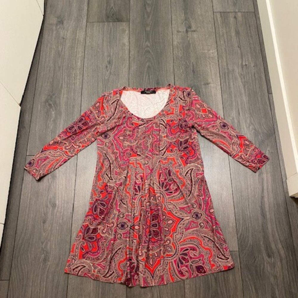 Weekend MaxMara Red Paisley Boho Top Size S